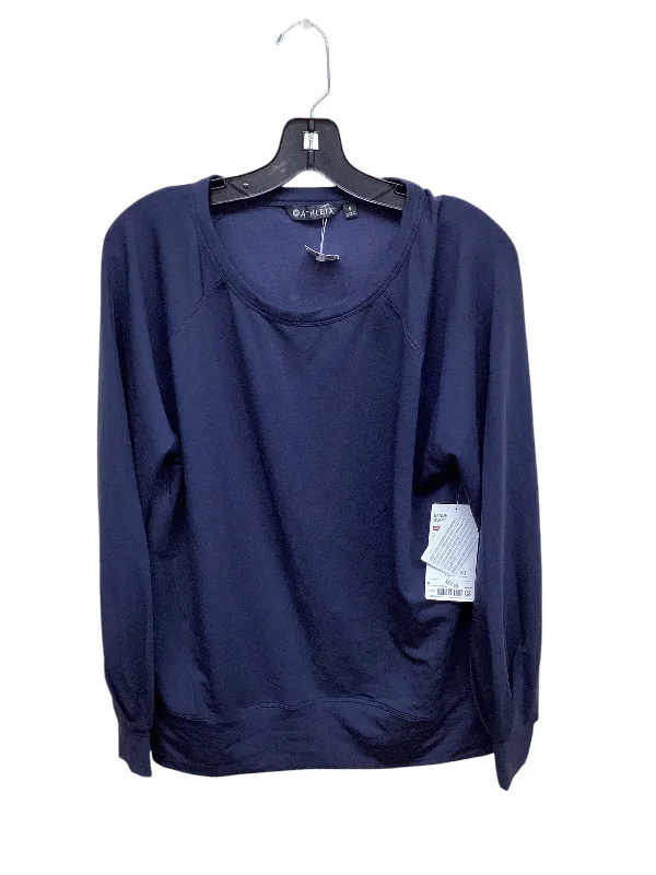 Top Long Sleeve By Athleta In Blue, Size: S