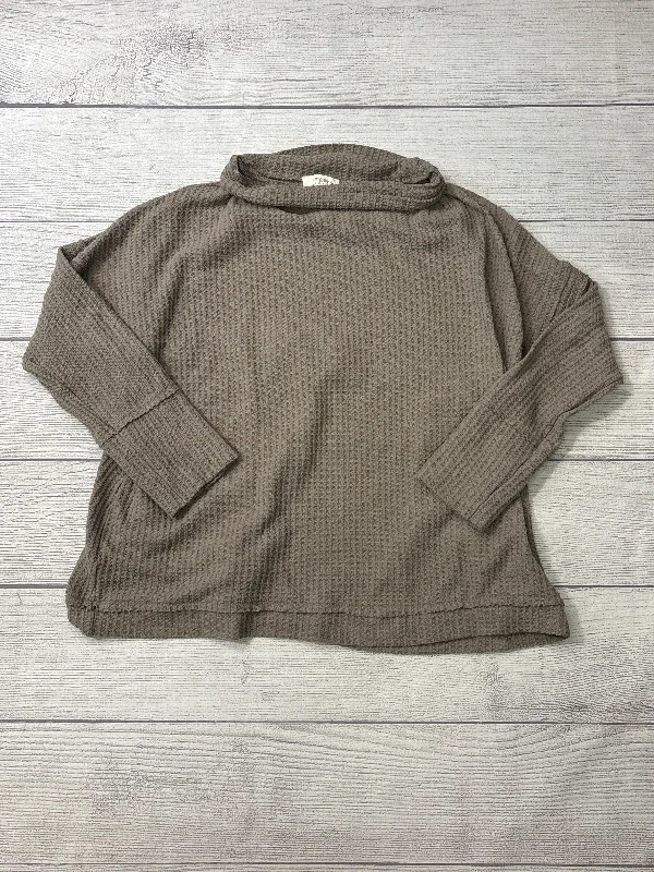 Top Long Sleeve By Umgee In Brown, Size: Xl