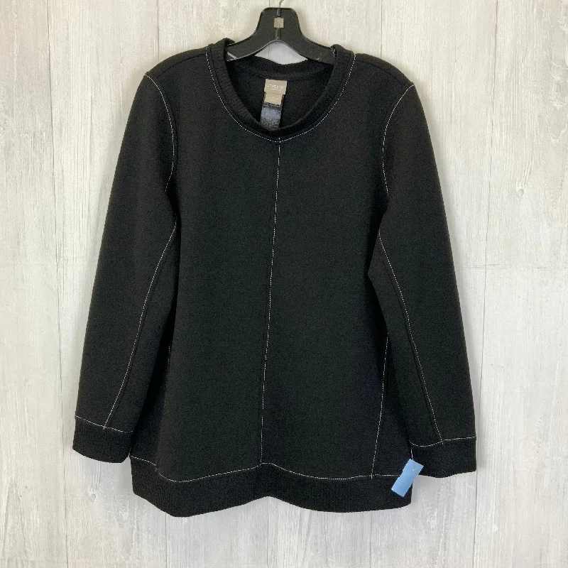 Top Long Sleeve By Chicos In Black, Size: 8