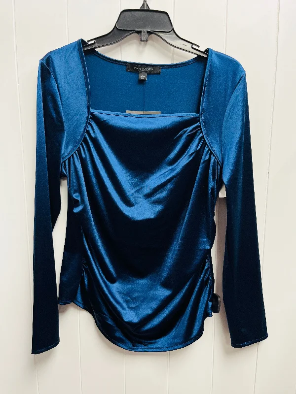 Top Long Sleeve By Marc New York In Blue, Size: L