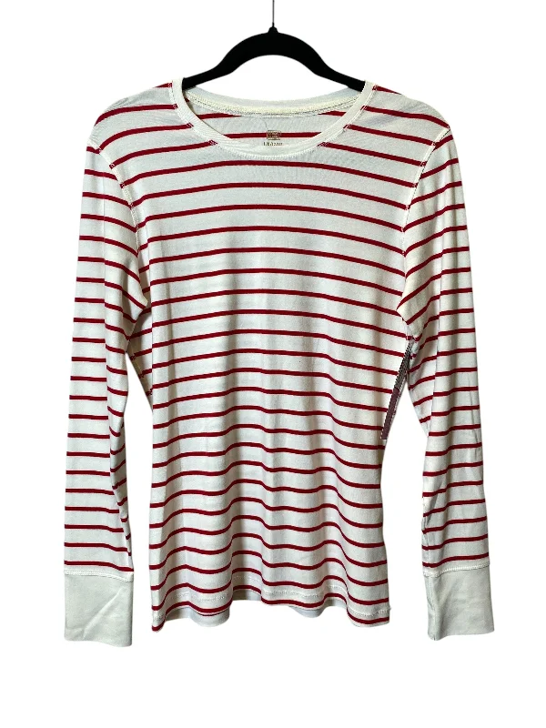 Top Long Sleeve By Faded Glory In Striped Pattern, Size: L