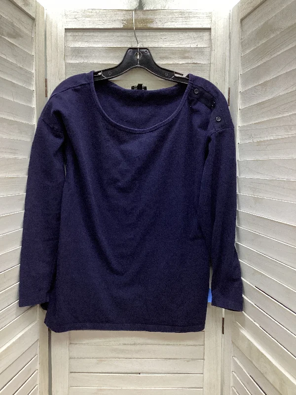 Top Long Sleeve By Talbots In Blue, Size: M