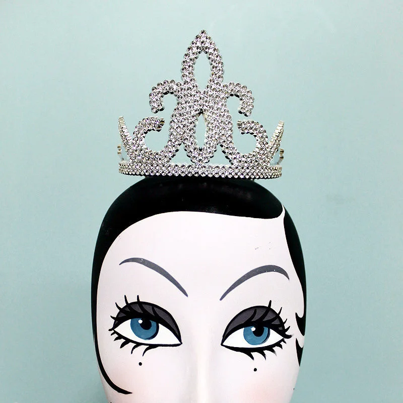 Tiara Silver Beaded