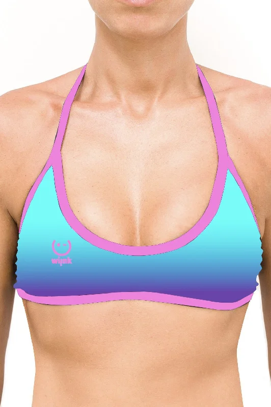 Sport Top Bikini Gradient Light Blue