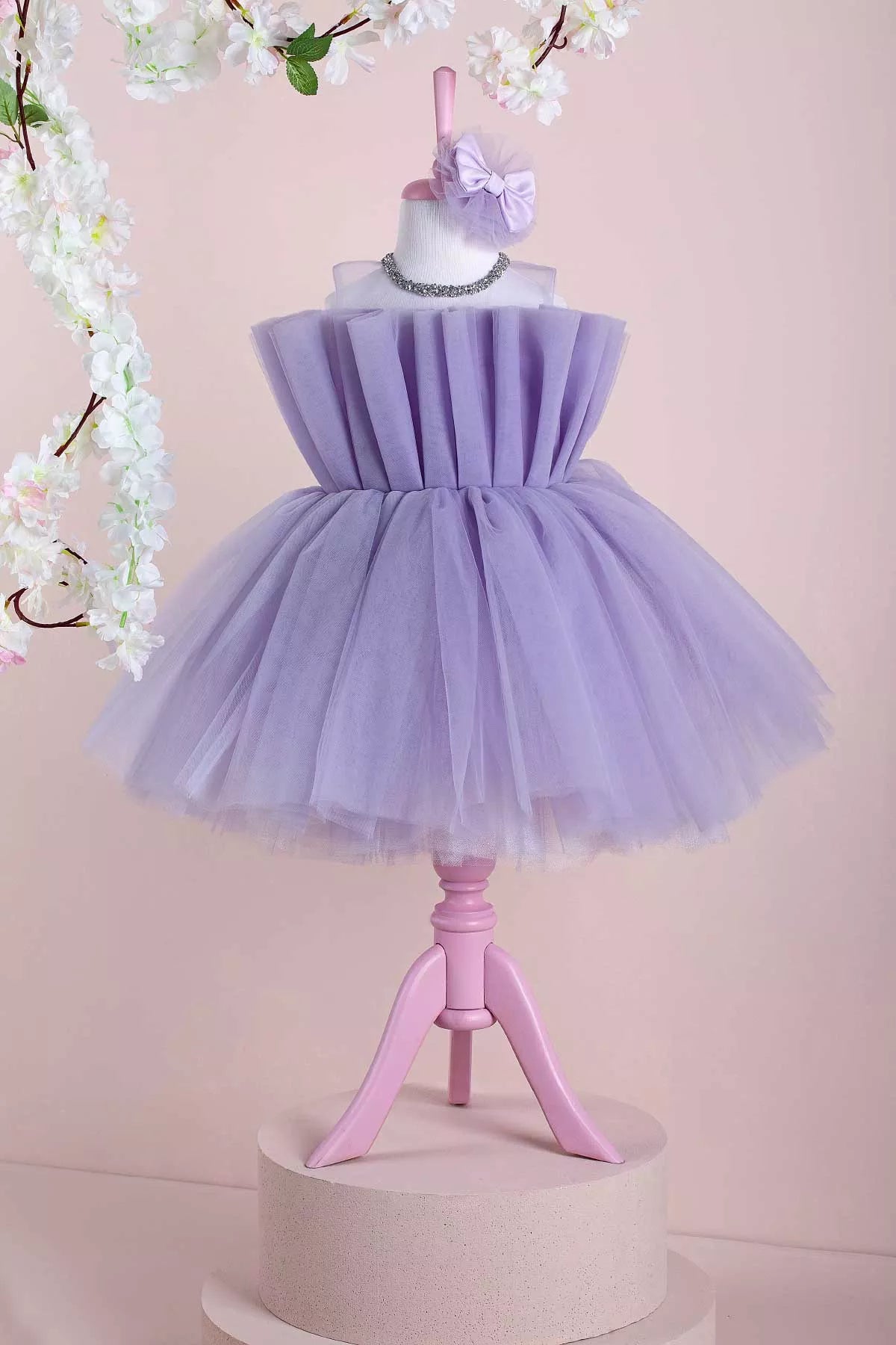 Eliza Lilac Party Dress