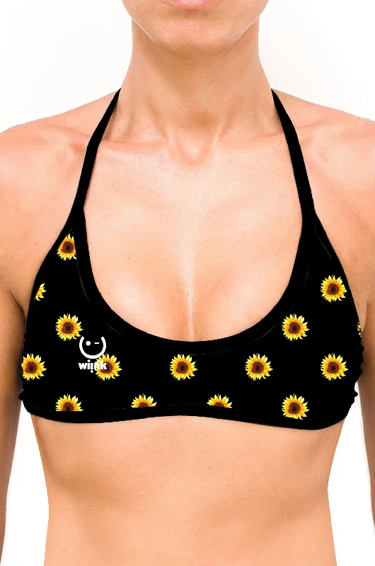 Sport Top Bikini Sun Flowers