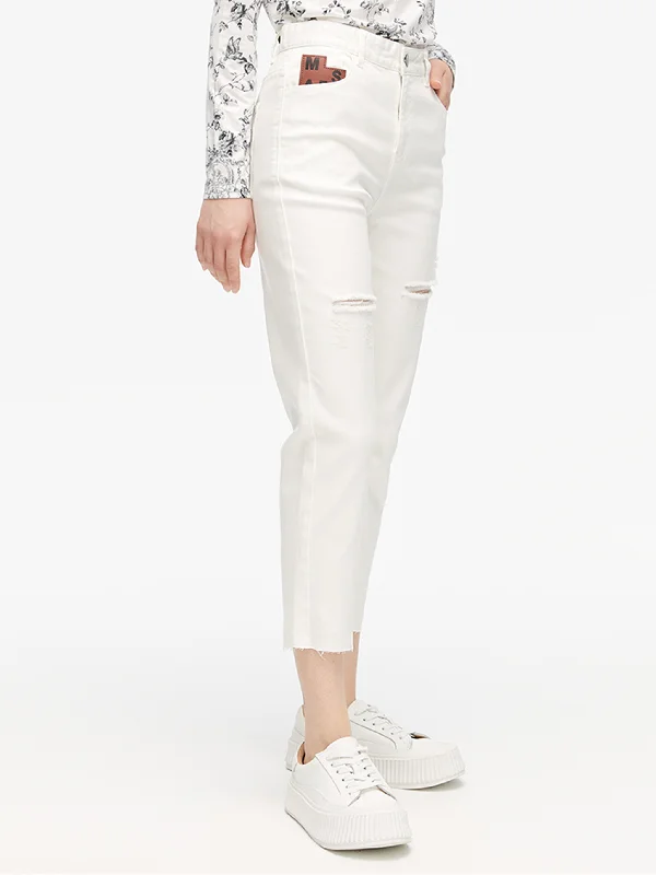 Mars White Denim Pants