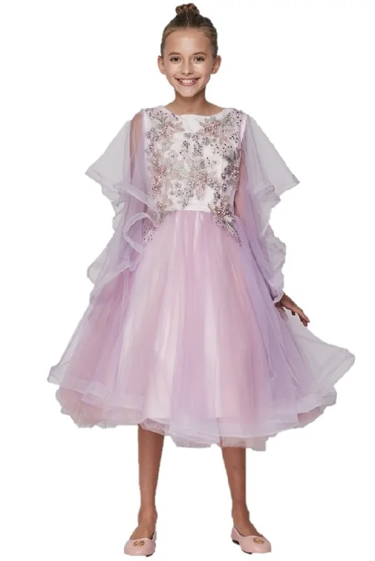 Satin Soft Tulle Party Dress by Cinderella Couture USA AS5068