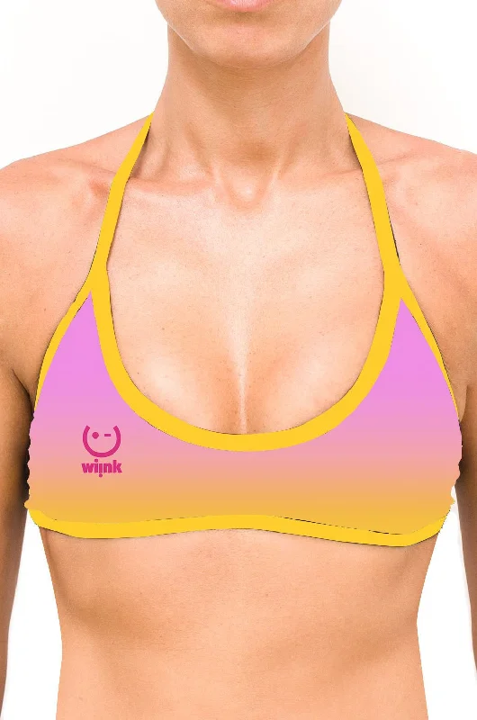 Sport Top Bikini Gradient Pink