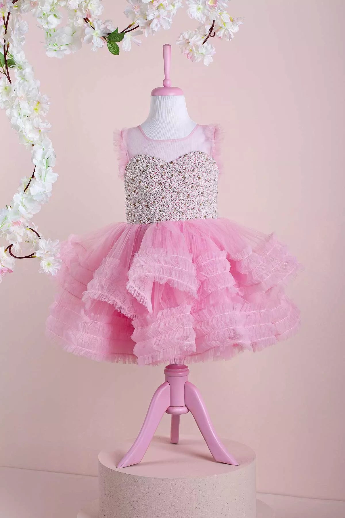 Angelina Pink Party Dress