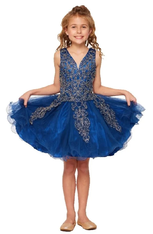 Sequin Tulle Girl Party Dress by Cinderella Couture USA AS5110