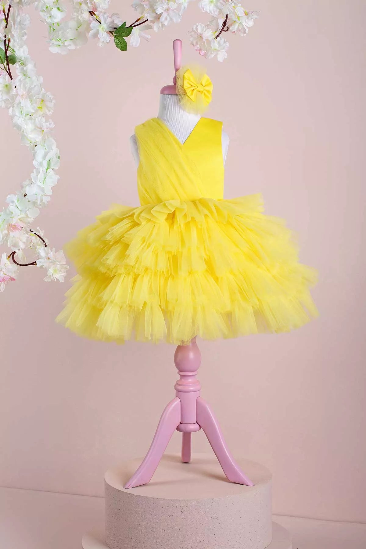 Emily Yellow Party Dress