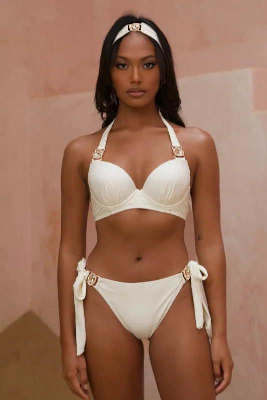 Amour 'Coconut' Push Up Crystal Bikini Top