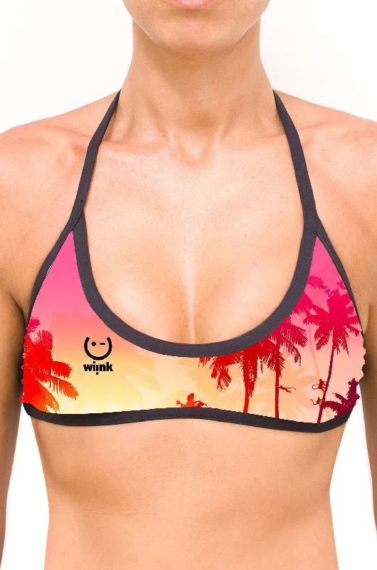 Sport Top Bikini  Tropical Sunset