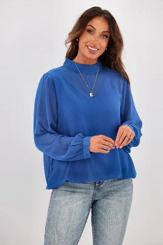 Foxwood City Lights Top Blue