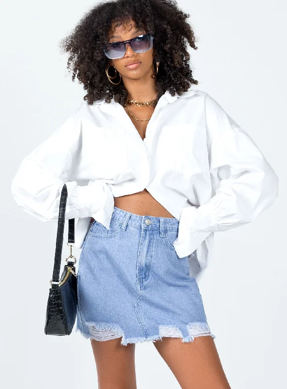 Giannia Denim Mini Skirt