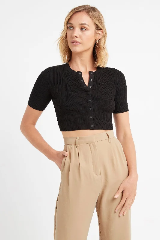 Lola Cropped Short Sleeve Cardigan