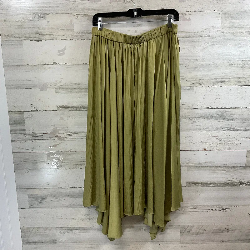 Skirt Maxi By Anthropologie In Green, Size: L