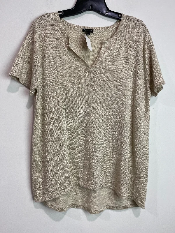 Top Short Sleeve By Talbots In Gold, Size: M