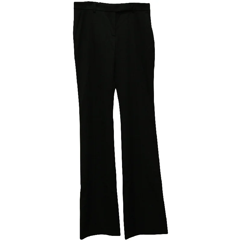 Alexander McQueen Flared Pants in Black Wool