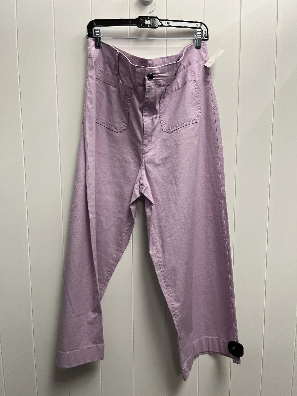 Pants Cropped By Gloria Vanderbilt In Purple, Size: 16