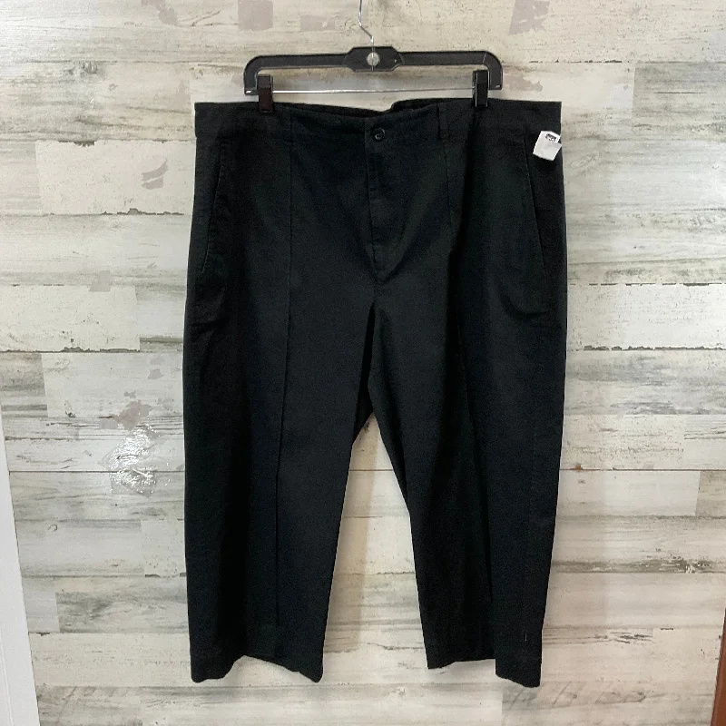 Pants Cropped By Ralph Lauren Black Label In Black, Size: 20