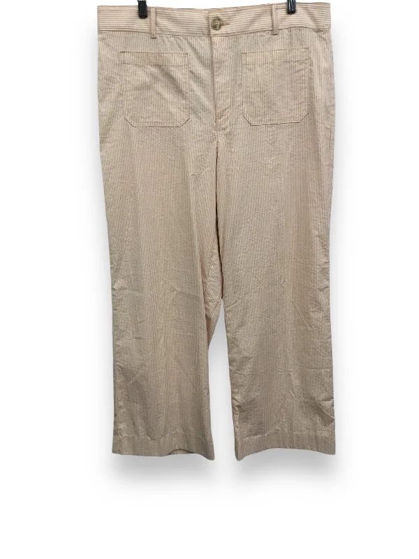 Pants Other By Loft In Orange & White, Size: 14