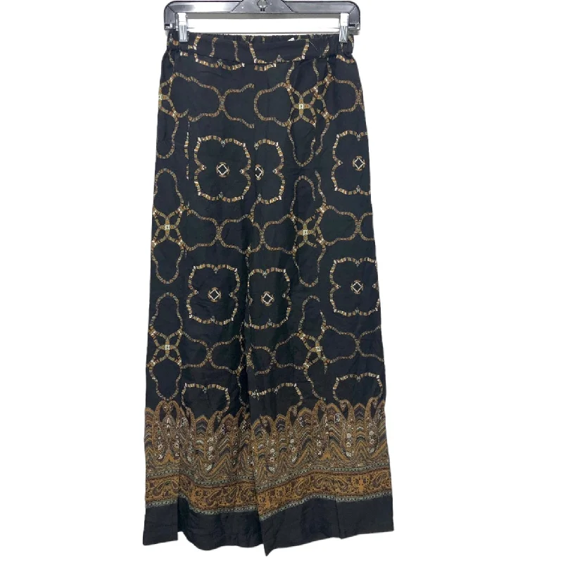 Pants Wide Leg By Cmb In Black, Size: S