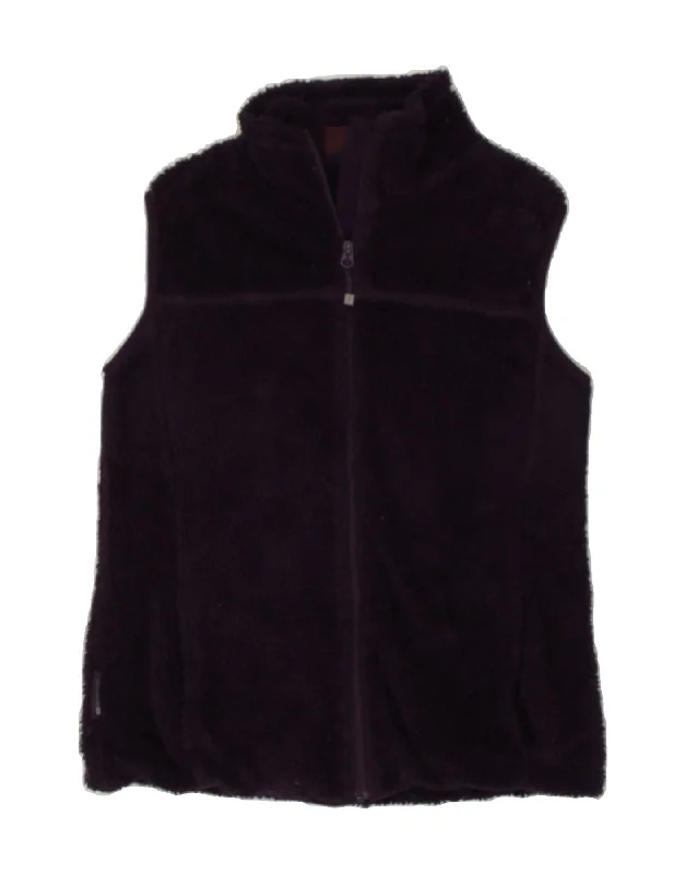 MOUNTAIN WAREHOUSE Womens Fleece Gilet UK 12 Medium Purple Polyester