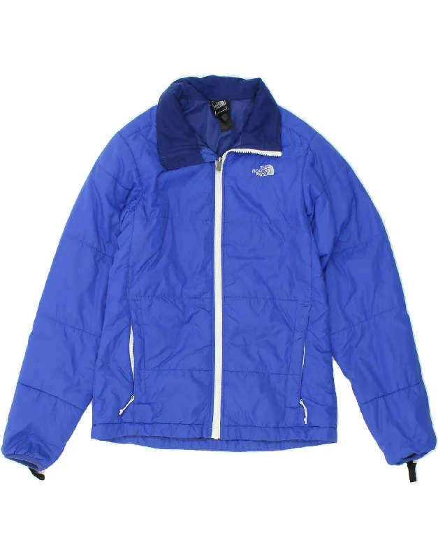 THE NORTH FACE Womens Padded Jacket UK 10 Small Blue Nylon