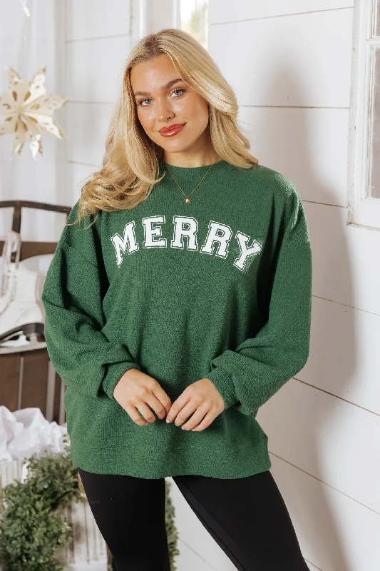 Merry Green Graphic Sweatshirt