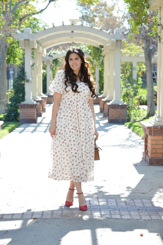 Anastasia Crochet Lace Midi Dress