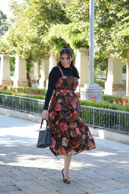 Blair Fall Floral Midi Dress