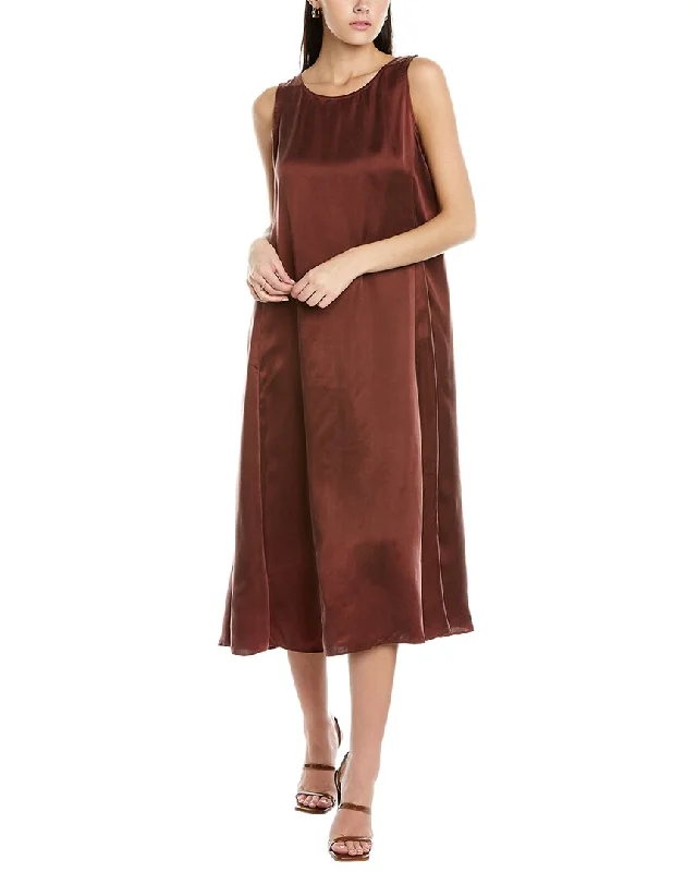 EILEEN FISHER Ballet Neck Midi Dress