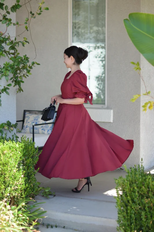 Siena Garnet Midi Dress