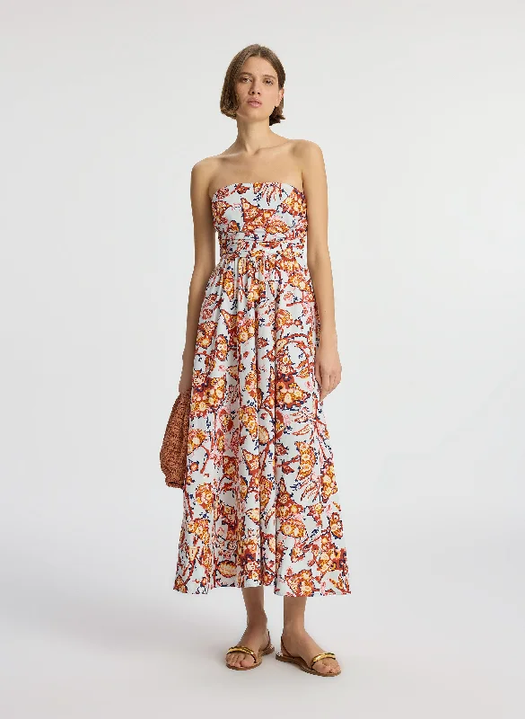 Tate Strapless Midi Dress