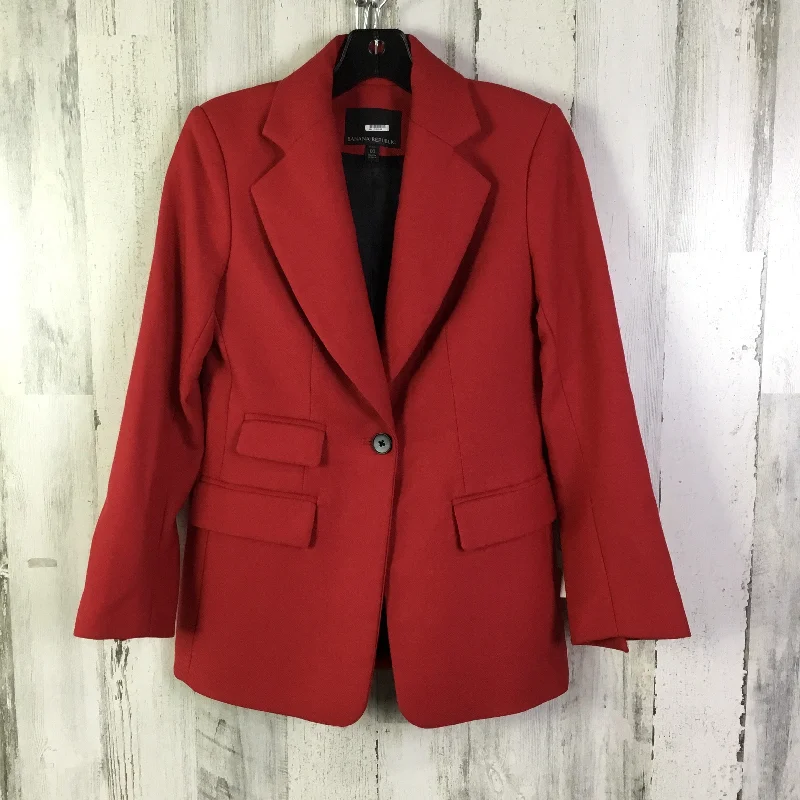 Blazer By Banana Republic In Red, Size: Xs