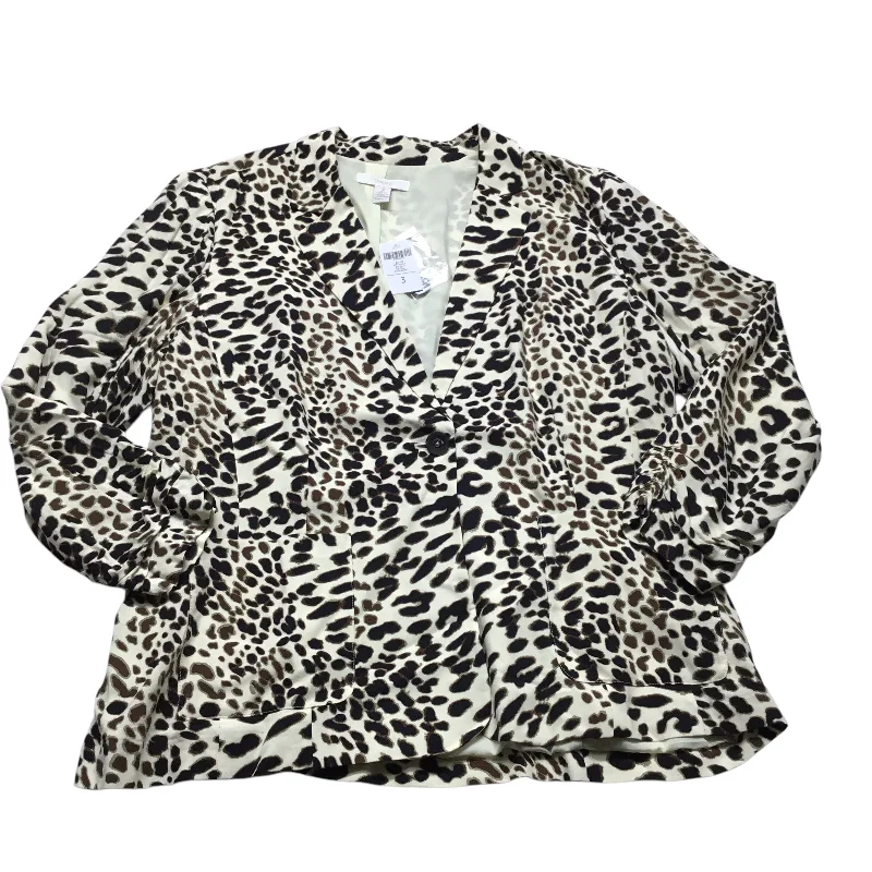 Blazer By Chicos In Animal Print, Size: Xl