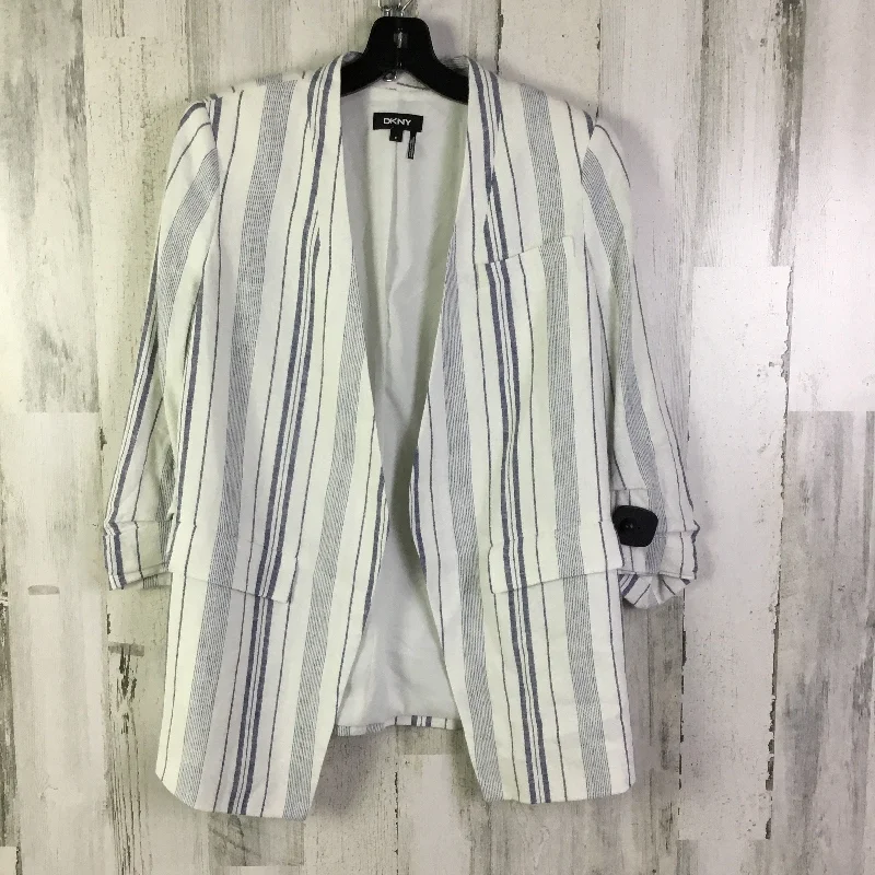 Blazer By Dkny In Blue & White, Size: Xs