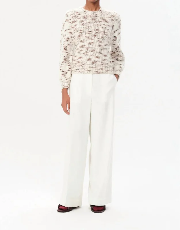 Charlone Bora Pullover Sweater In Off White