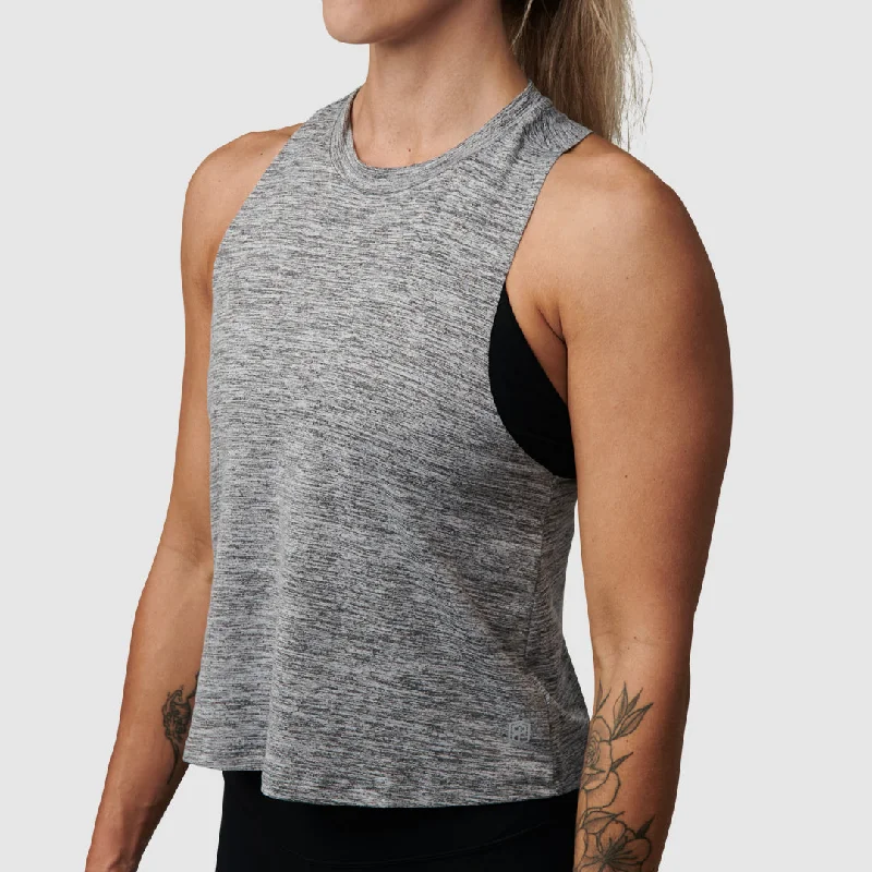 Elevate Crop 2.0 (Heather Grey)