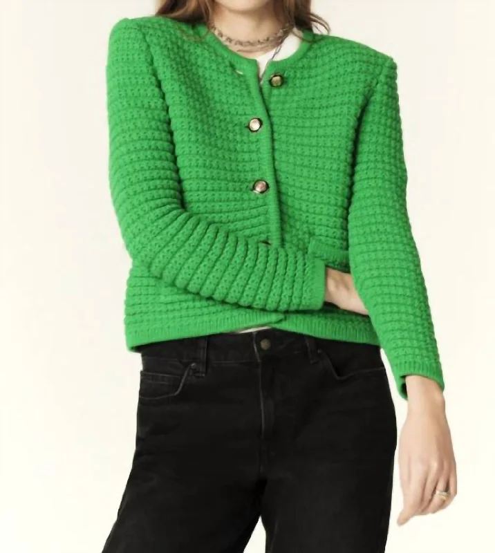 Gaspard Cardigan In Green