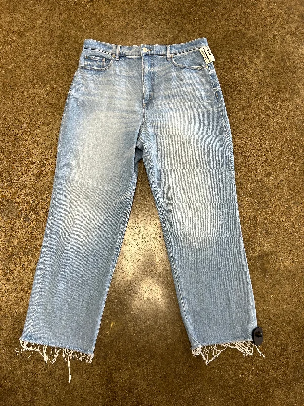 Jeans Straight By Loft In Blue Denim, Size: 12