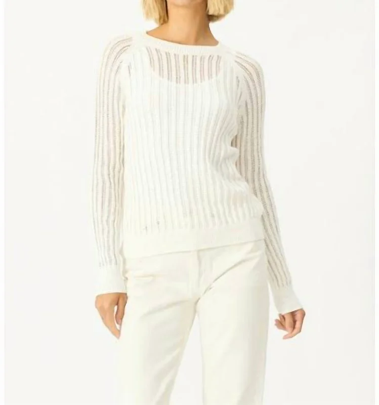 Lucia Pullover Sweater In Chalk