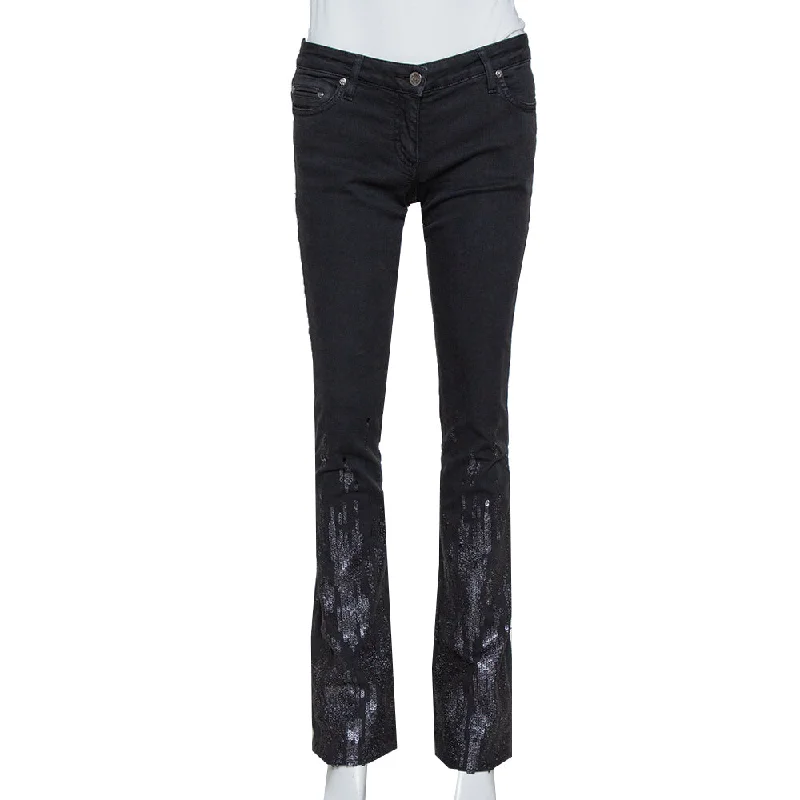 Roberto Cavalli Black Denim