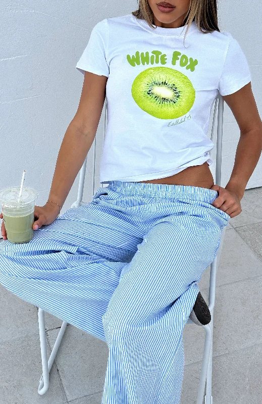 Take A Bite Relaxed Baby Tee White