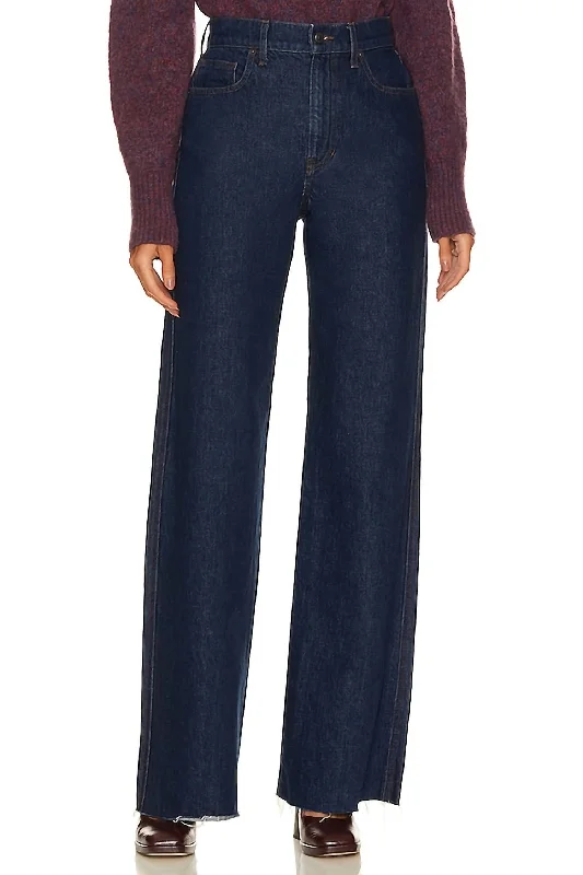 Taylor High Rise Wide Leg Jean In Rodeo Clea