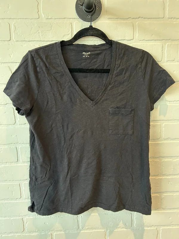 Top Short Sleeve Basic By Madewell In Black, Size: M