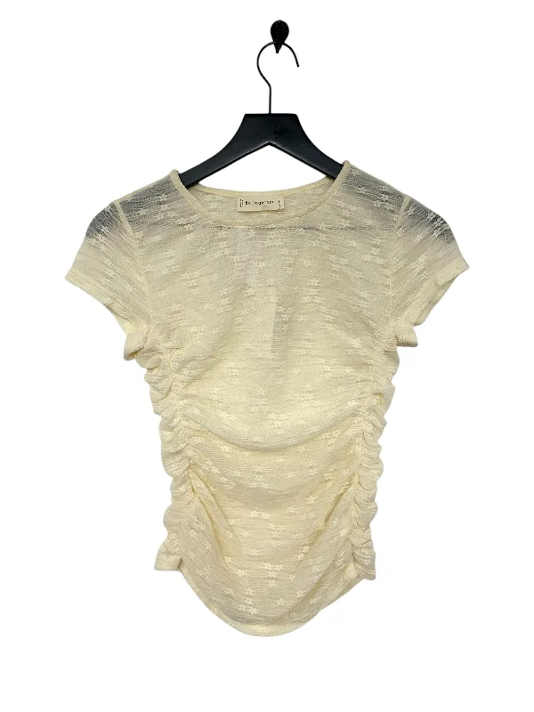 Top Short Sleeve By By Together In Cream, Size: S